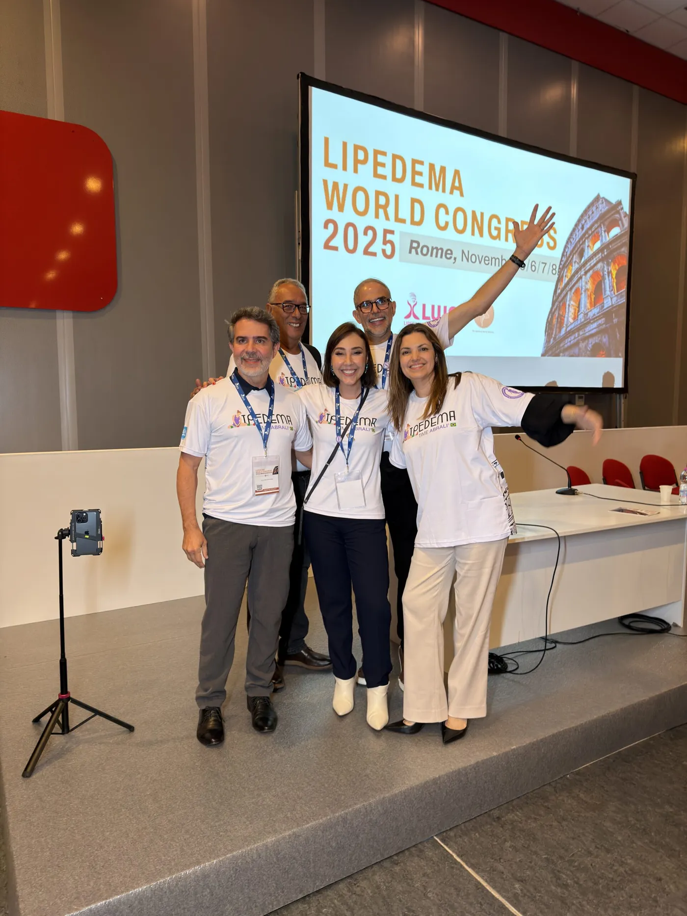 ABRALIPRO team at the 2nd World Congress on Lipedema, in Rome